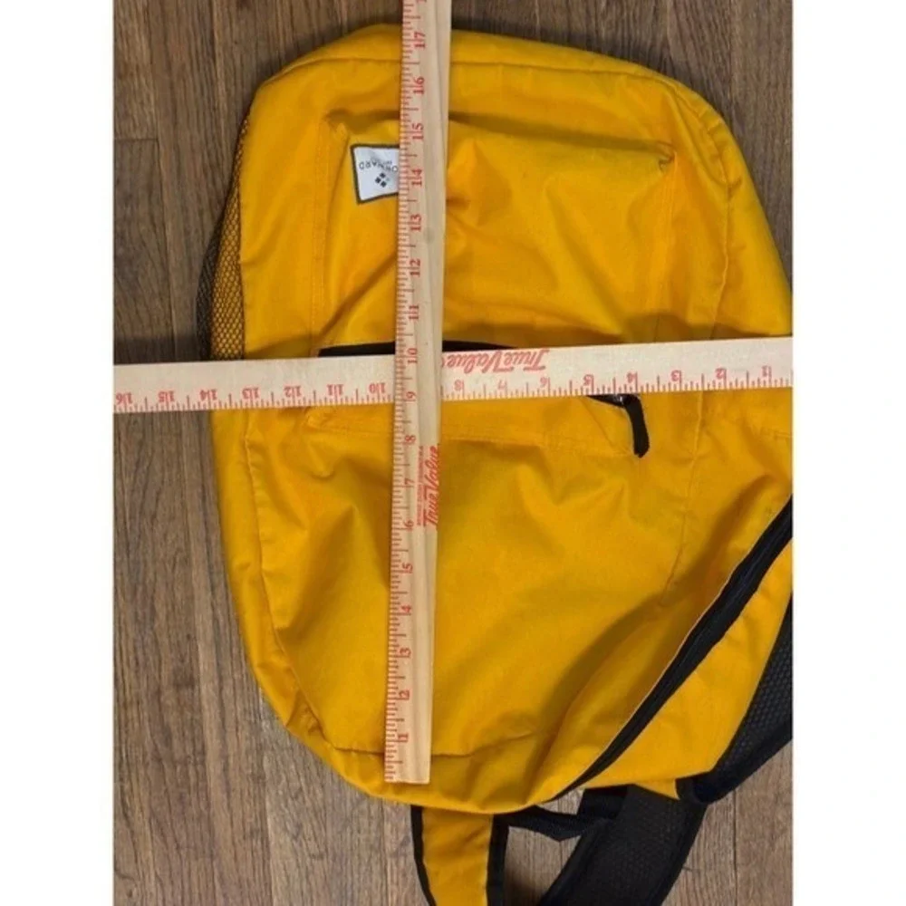 Est 2017 Mustard Yellow Canvas Backpack School Travel Bag